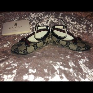 Infant Gucci monogram pre-walking shoes